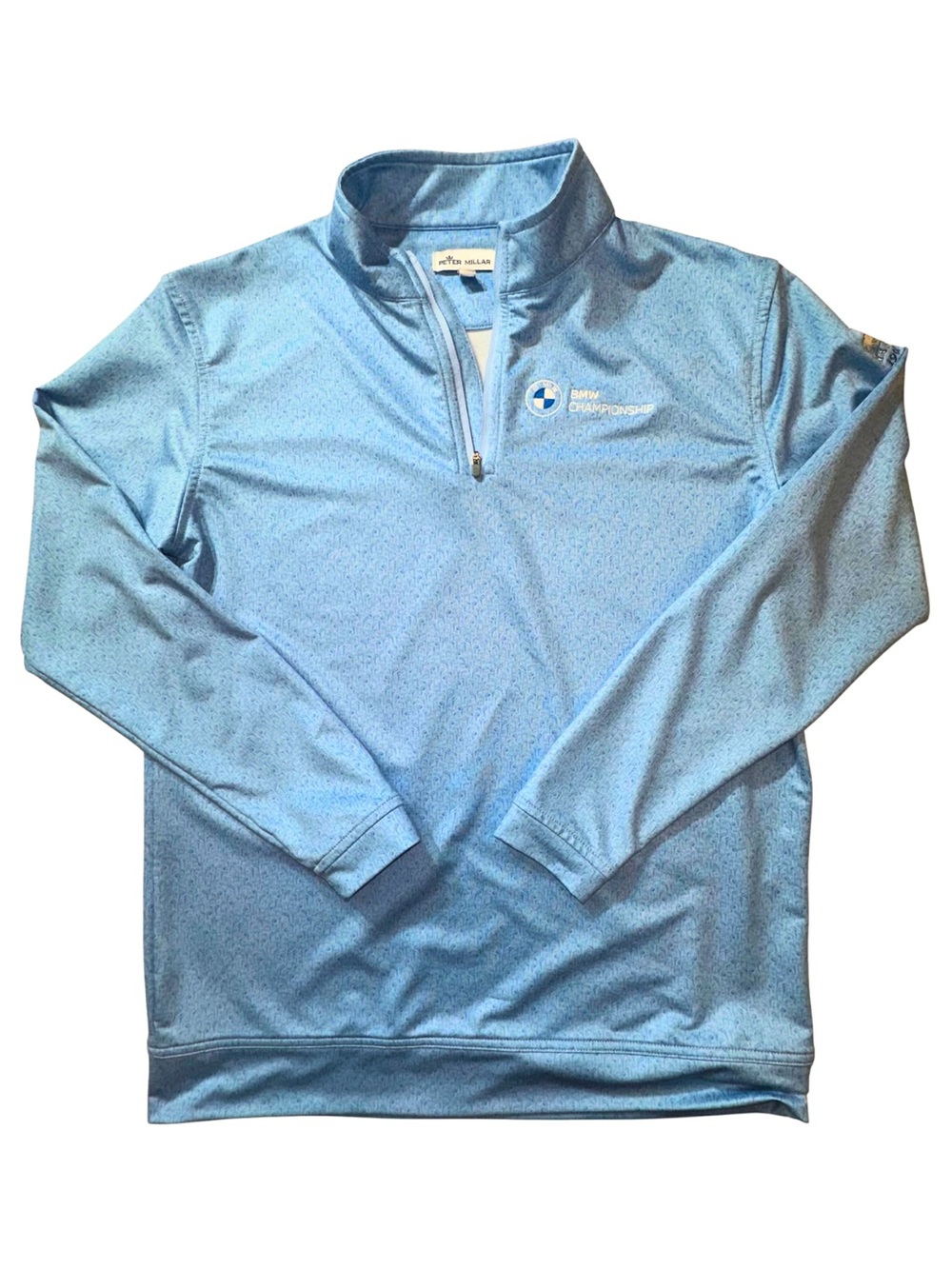 Peter Millar BMW Championship Youth XL 13-14 Golf 1/4 Zip Pullover Blue